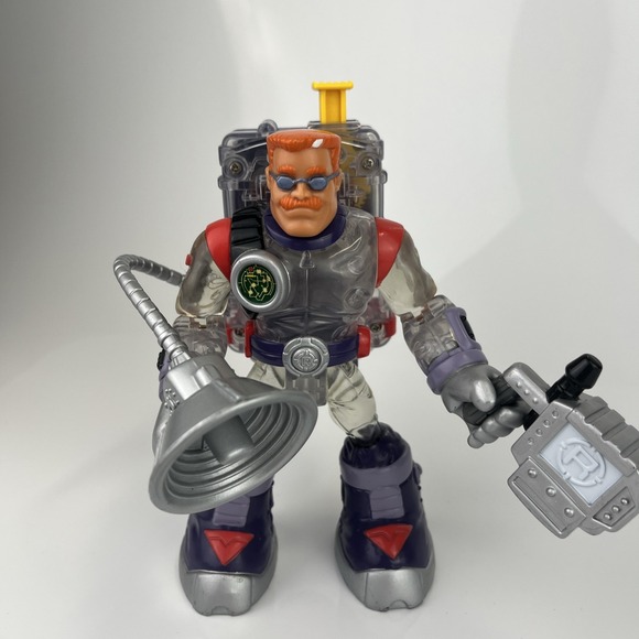 Fisher Price Rescue Heroes Warren Waters Voice Tech With Backpack Vintage WORKS - Picture 2 of 8